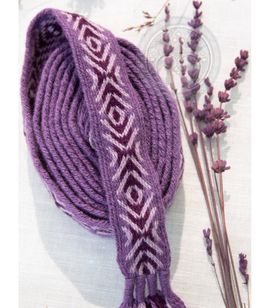 Basic early medieval hand-woven belt made of 100% wool