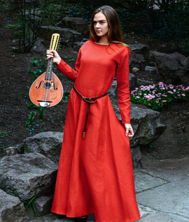 Late Medieval linen Cotte Simple dress with four wedges