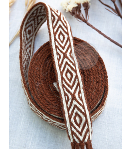 Early medieval handwoven 100% wool belt in your choice of colour
