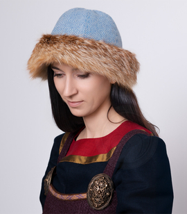 Diamond twill wool hat