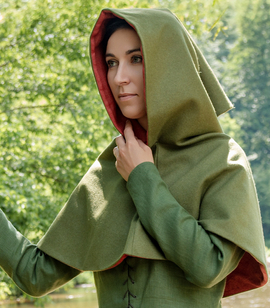 Bocksten woollen hood with linen lining