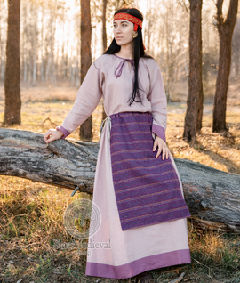 Słowiańska wełniana zapaska dwuczęściowa